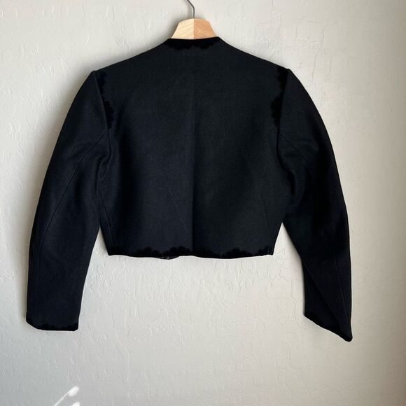 Original Lanz Salzburg 60s Vintage Austrian Wool Felted Scalloped Skirt Set - Picture 3 of 14